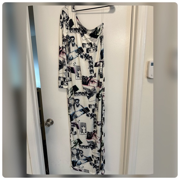 Comic Queen Maxi Dress - White/combo - Picture 1 of 5